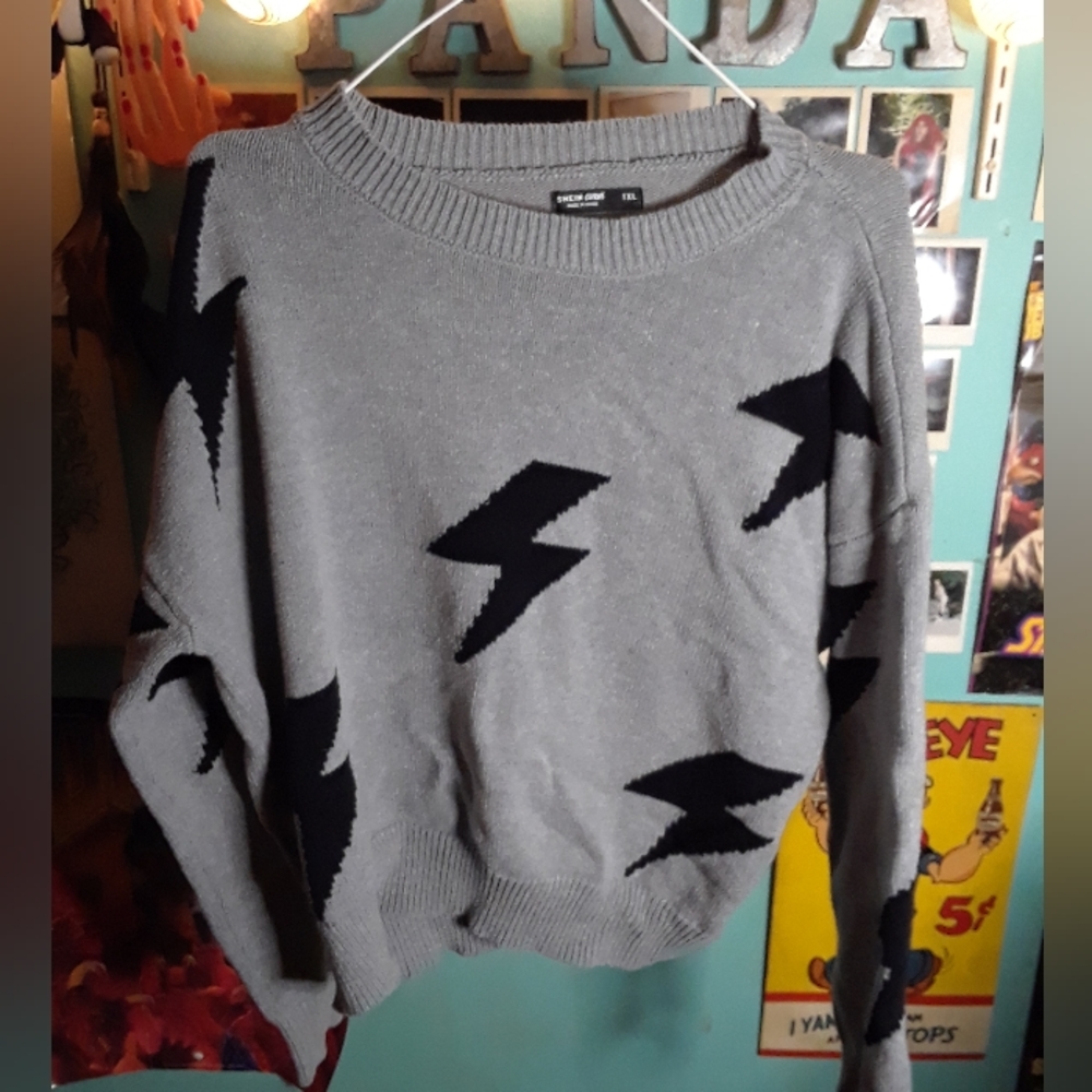 Shein lightning bolt sweater